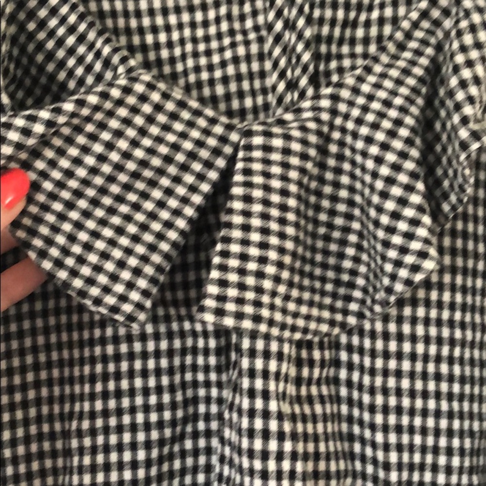 Heart Loom Button Back Gingham Top - image 2